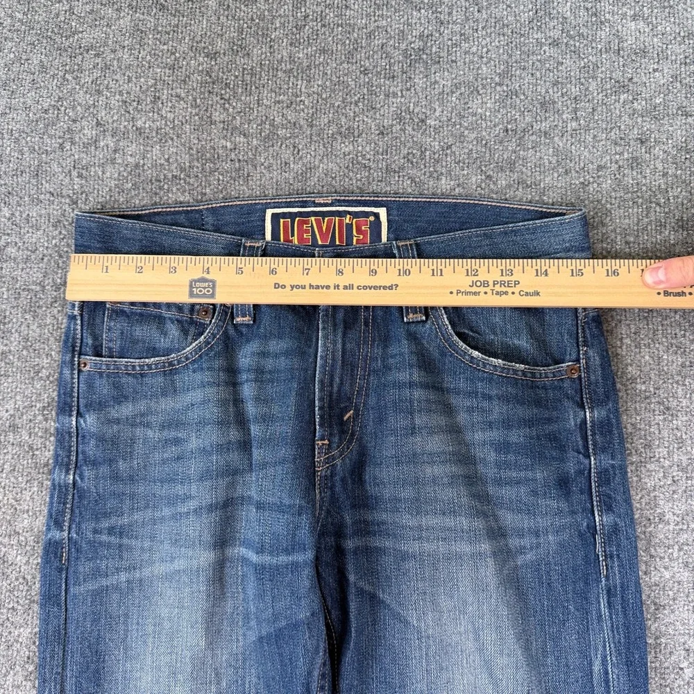 Levis 537 Jeans Mens 30x30 Slim Bootcut Blue Faded Denim Western Low Rise